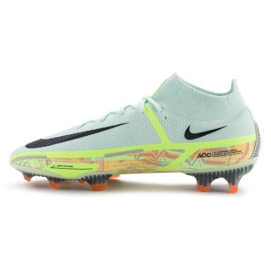 Sepatu Bola Nike Phantom GT 2 Elite DF FG Bonded Barely Green Blackened Blue Ghost Green CZ9889-343