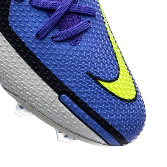 Sepatu Bola Nike Phantom GT 2 Elite DF FG Recharge Sapphire Volt Grey Fog Blue Void CZ9889-570