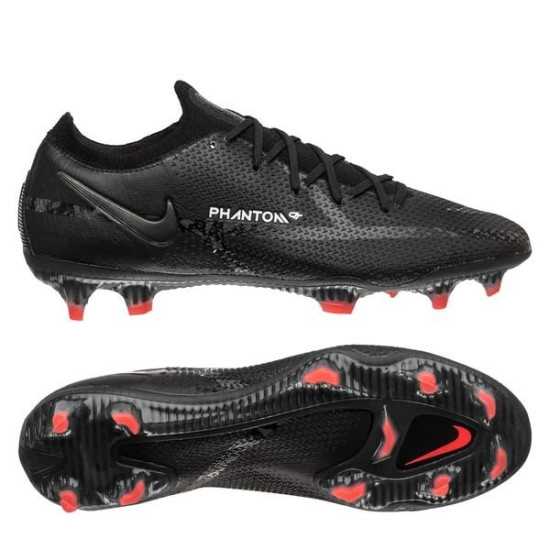 Sepatu Bola Nike Phantom GT 2 Elite FG Shadow Black Dark Smoke Grey Summit White CZ9890-001