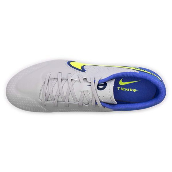 Sepatu Bola Nike Tiempo Legend 9 Academy MG Recharge Grey Fog Volt Sapphire DA1174-075