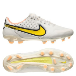 Sepatu Bola Nike Tiempo Legend 9 Pro FG Lucent Grey Yellow Strike Sunset Glow DA1175-002