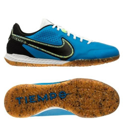 Sepatu Futsal Nike Tiempo React Legend 9 Pro IC Photo Blue Neon Yellow Black DA1183-403