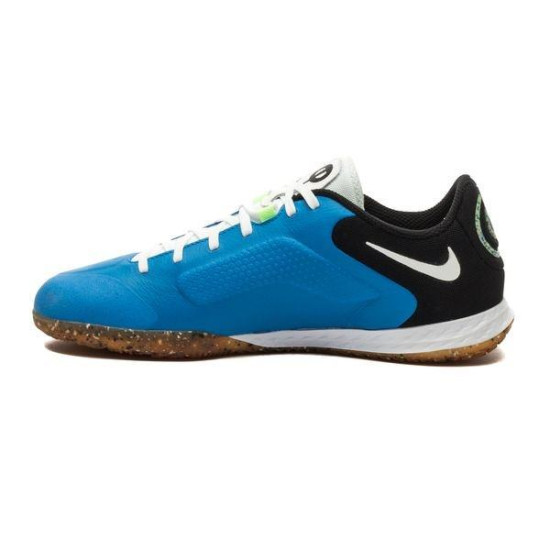 Sepatu Futsal Nike Tiempo React Legend 9 Pro IC Photo Blue Neon Yellow Black DA1183-403