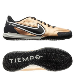 Sepatu Futsal Nike Tiempo Legend 9 Academy IC Small Sided Metallic Copper White Off Noir DA1190-810