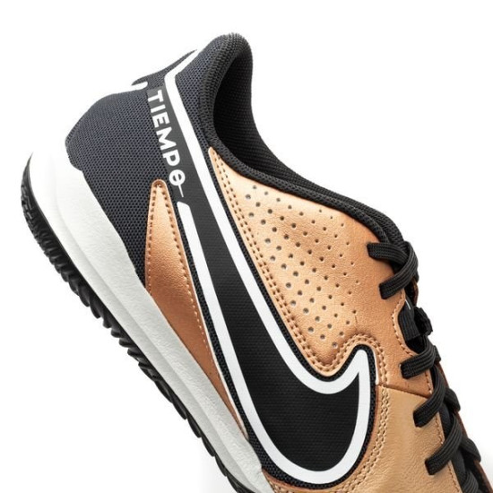 Sepatu Futsal Nike Tiempo Legend 9 Academy IC Small Sided Metallic Copper White Off Noir DA1190-810