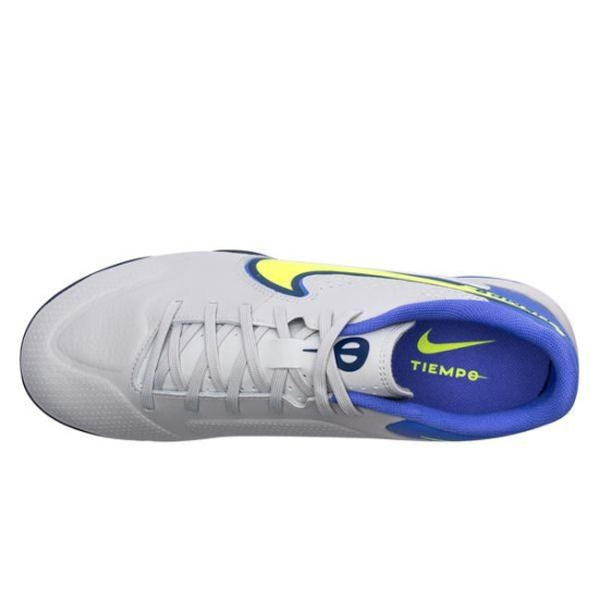 Sepatu Futsal Nike Tiempo Legend 9 Academy TF Recharge Grey Fog Volt Sapphire DA1191-075