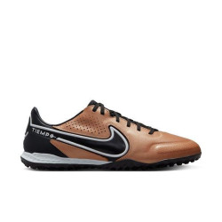 Sepatu Futsal Nike Tiempo React Legend 9 Pro TF Small Sided Metallic Copper White Off Noir DA1192-810