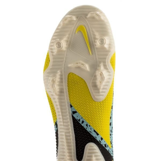 Sepatu Bola Nike Phantom GT 2 Pro FG Lucent Glacier Ice Black Yellow Strike DA4432-407