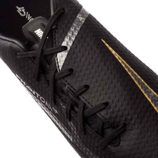 Sepatu Bola Nike Phantom GT 2 Academy MG Shadow Black Metallic Dark Grey Metallic Gold DA4433-007