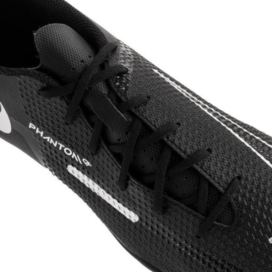 Sepatu Bola Nike Phantom GT 2 Club MG Shadow Black Metallic Silver Dark Grey DA5640-007