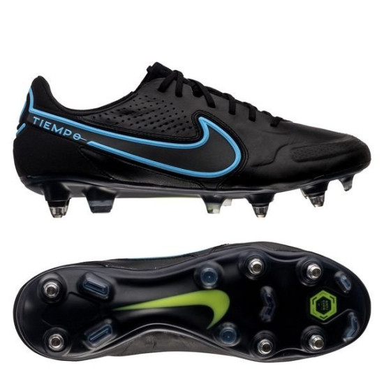 Sepatu Bola Nike Tiempo Legend 9 Elite SG PRO Anti Clog Renew Black Iron Grey DB0822-004