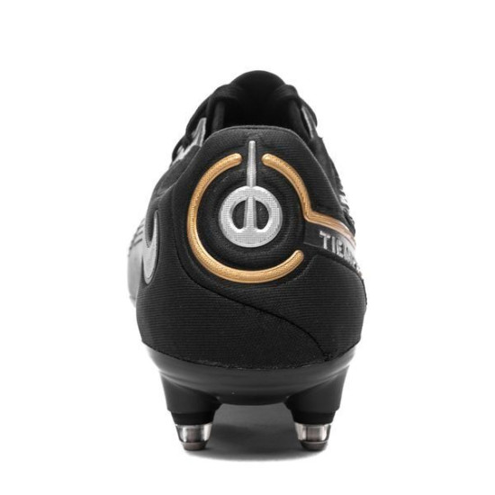 Sepatu Bola Nike Tiempo Legend 9 Elite SG PRO Anti Clog Shadow Black Anthracite Metallic Gold DB0822-007