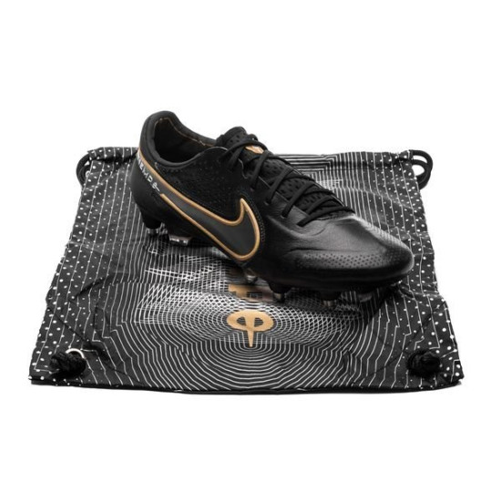 Sepatu Bola Nike Tiempo Legend 9 Elite SG PRO Anti Clog Shadow Black Anthracite Metallic Gold DB0822-007