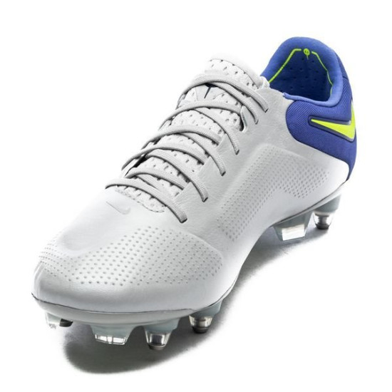 Sepatu Bola Nike Tiempo Legend 9 Elite SG PRO Anti Clog Recharge Grey Fog Volt Sapphire DB0822-075