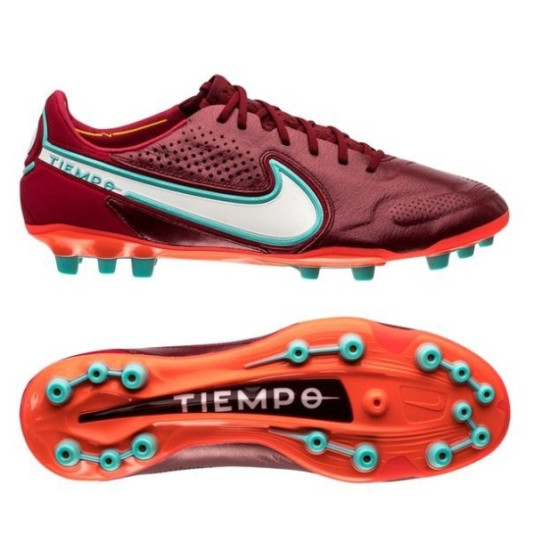 Sepatu Bola Nike Tiempo Legend 9 Elite AG PRO Blueprint Team Red White Mystic Hibiscus DB0824-616