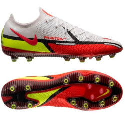 Sepatu Bola Nike Phantom GT 2 Elite AG PRO Motivation White Bright Crimson Volt Black DC0748-167