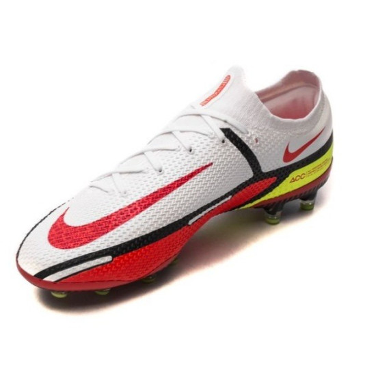 Sepatu Bola Nike Phantom GT 2 Elite AG PRO Motivation White Bright Crimson Volt Black DC0748-167