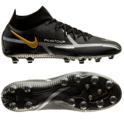 Sepatu Bola Nike Phantom GT 2 Elite DF AG PRO Shadow Black Metallic Dark Grey Metallic Gold DC0749-007