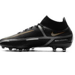 Sepatu Bola Nike Phantom GT 2 Elite DF AG PRO Shadow Black Metallic Dark Grey Metallic Gold DC0749-007