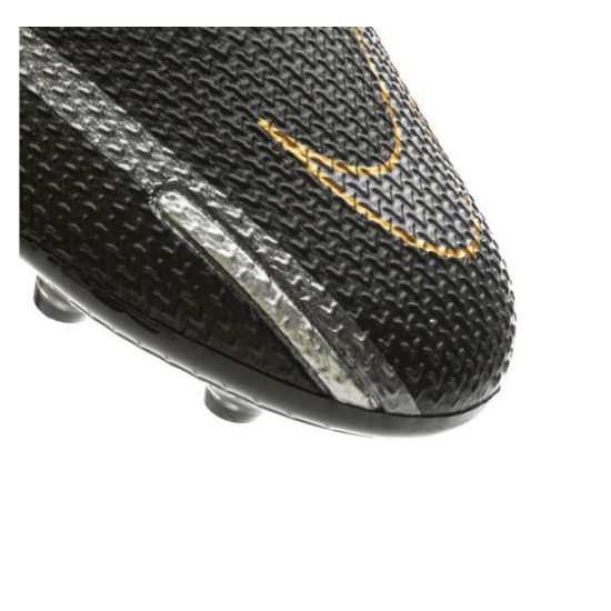 Sepatu Bola Nike Phantom GT 2 Elite DF AG PRO Shadow Black Metallic Dark Grey Metallic Gold DC0749-007