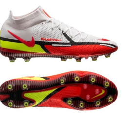 Sepatu Bola Nike Phantom GT 2 Elite DF AG PRO Motivation White Bright Crimson Volt Black DC0749-167