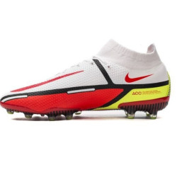 Sepatu Bola Nike Phantom GT 2 Elite DF AG PRO Motivation White Bright Crimson Volt Black DC0749-167