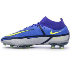 Sepatu Bola Nike Phantom GT 2 Elite DF AG PRO Recharge Sapphire Volt Grey Fog Blue Void DC0749-570