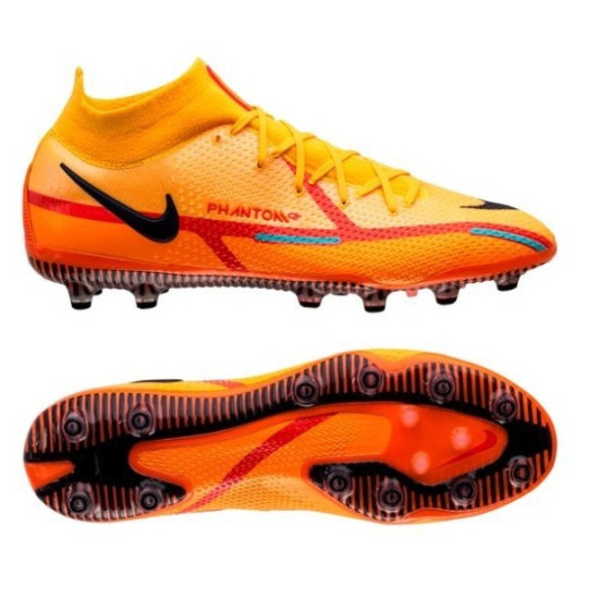 Sepatu Bola Nike Phantom GT 2 Elite DF AG PRO Blueprint Laser Orange Black Total Orange DC0749-808