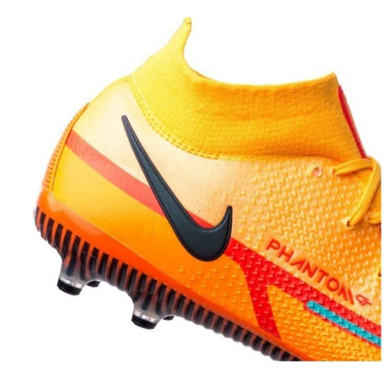 Sepatu Bola Nike Phantom GT 2 Elite DF AG PRO Blueprint Laser Orange Black Total Orange DC0749-808