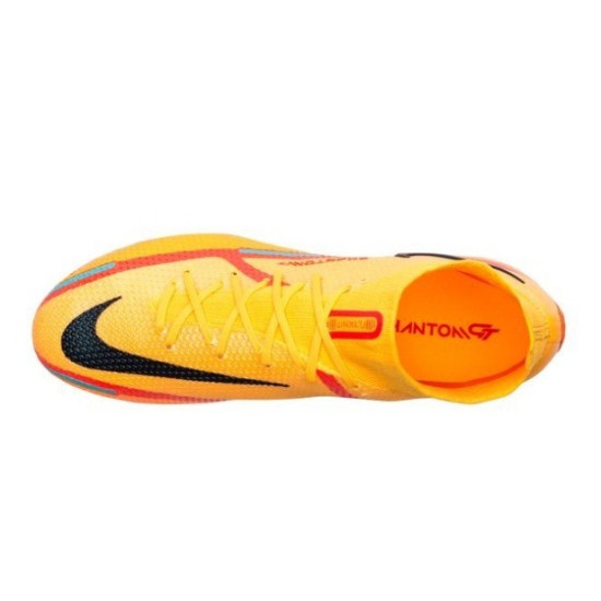 Sepatu Bola Nike Phantom GT 2 Elite DF AG PRO Blueprint Laser Orange Black Total Orange DC0749-808