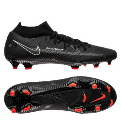 Sepatu Bola Nike Phantom GT 2 Pro DF FG Shadow Black Dark Smoke Grey Summit White DC0759-001