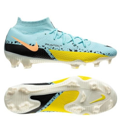 Sepatu Bola Nike Phantom GT 2 Pro DF FG Lucent Glacier Ice Black Yellow Strike DC0759-407