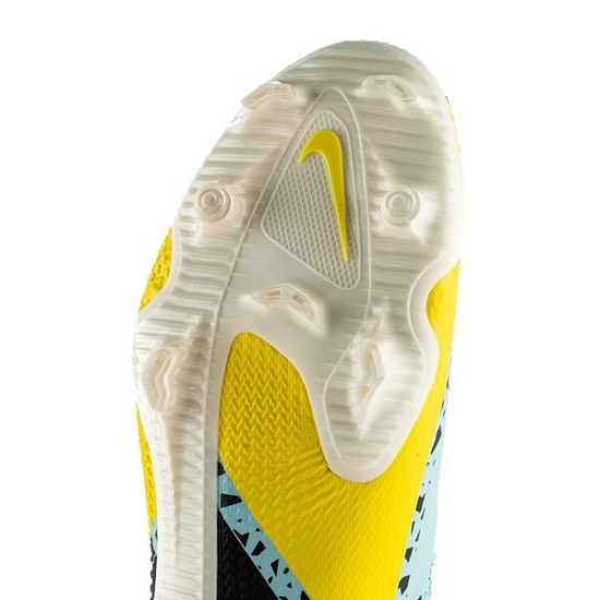 Sepatu Bola Nike Phantom GT 2 Pro DF FG Lucent Glacier Ice Black Yellow Strike DC0759-407