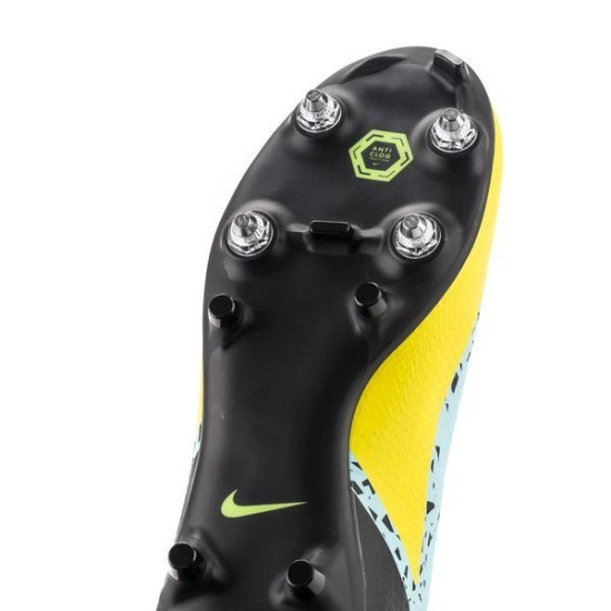 Sepatu Bola Nike Phantom GT 2 Academy SG PRO Anti Clog Lucent Glacier Ice Black Yellow Strike DC0799-407