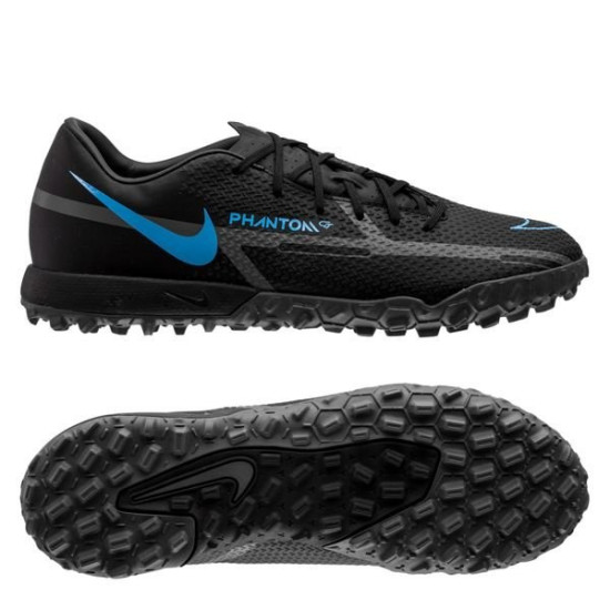 Sepatu Futsal Nike Phantom GT 2 Academy TF Renew Black Iron Grey DC0803-004