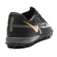 Sepatu Futsal Nike Phantom GT 2 Academy TF Shadow Black Metallic Dark Grey Metallic Gold DC0803-008