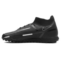 Sepatu Futsal Nike Phantom GT 2 Club DF TF Shadow Black Metallic Silver Dark Grey DC0820-007