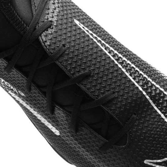 Sepatu Futsal Nike Phantom GT 2 Club DF TF Shadow Black Metallic Silver Dark Grey DC0820-007