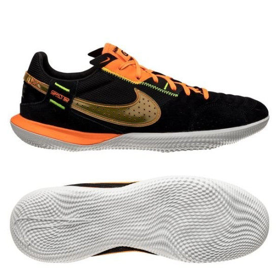 Sepatu Futsal Nike Streetgato IC Black Total Orange Volt DC8466-081