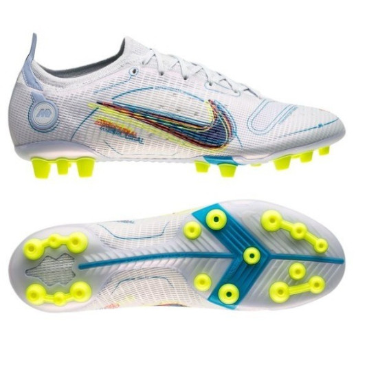 Sepatu Bola Nike Mercurial Vapor 14 Elite AG PRO The Progress Football Grey Blackened Blue DJ2833-054