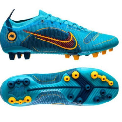 Sepatu Bola Nike Mercurial Vapor 14 Elite AG-PRO Blueprint Chlorine Blue Laser Orange Marina DJ2833-484