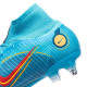 Sepatu Bola Nike Mercurial Superfly 8 Elite SG PRO Anti Clog Blueprint Chlorine Blue Laser Orange Marina DJ2840-484