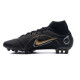 Sepatu Bola Nike Mercurial Superfly 8 Elite AG PRO Shadow Black Metallic Gold Metallic Silver DJ2841-007