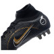 Sepatu Bola Nike Mercurial Superfly 8 Elite AG PRO Shadow Black Metallic Gold Metallic Silver DJ2841-007