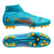 Sepatu Bola Nike Mercurial Superfly 8 Pro AG PRO Blueprint Chlorine Blue Laser Orange Marina DJ2844-484