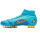 Sepatu Bola Nike Mercurial Superfly 8 Pro AG PRO Blueprint Chlorine Blue Laser Orange Marina DJ2844-484