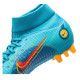 Sepatu Bola Nike Mercurial Superfly 8 Pro AG PRO Blueprint Chlorine Blue Laser Orange Marina DJ2844-484