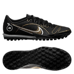 Sepatu Futsal Nike Mercurial Vapor 14 Academy TF Shadow Black Metallic Gold Metallic Silver DJ2879-007