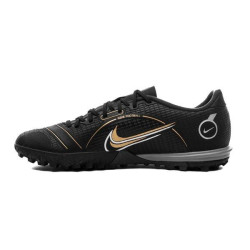 Sepatu Futsal Nike Mercurial Vapor 14 Academy TF Shadow Black Metallic Gold Metallic Silver DJ2879-007