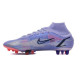 Sepatu Bola Nike Mercurial Superfly 8 Elite AG PRO KM Flames Light Thistle Metallic Silver DJ3973-506